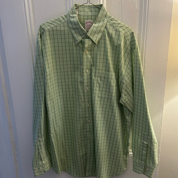 Brooks Brothers Large Button Down-Green L - Picture 1 of 2